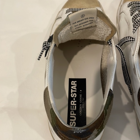 Golden Goode Men EU43 Super Star Classic with List White/Cappuccino/Black/Camo - Picture 6 of 12
